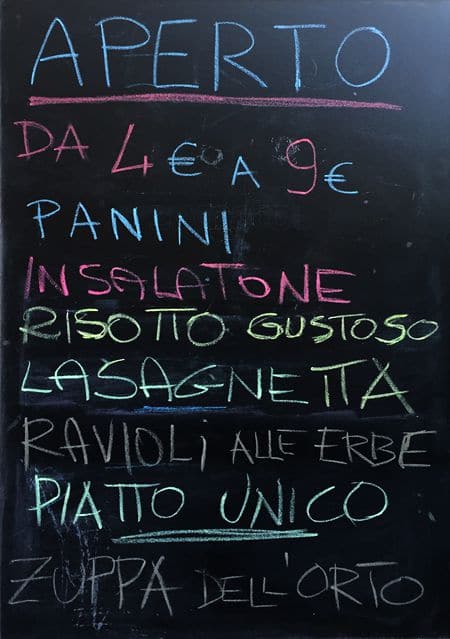 Menu di Il Geco Biondo 
