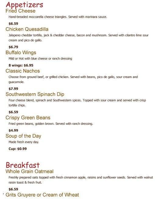 Korner Cafe Menu, Menu for Korner Cafe, Lewisville, Lewisville/Flower