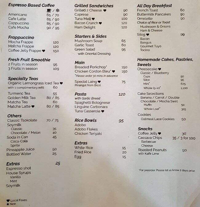 Hearty Plate Cafe Menu, Menu for Hearty Plate Cafe, Alabang, Muntinlupa