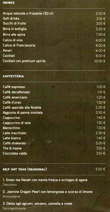 Menu di God Save The Food - Tortona 