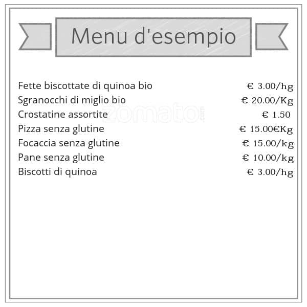 Menu di Pasticceria Navotti Senza Glutine Milano 