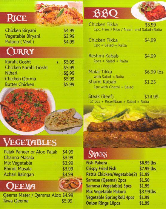 Desi Flavors Menu, Menu for Desi Flavors, Brampton, Toronto