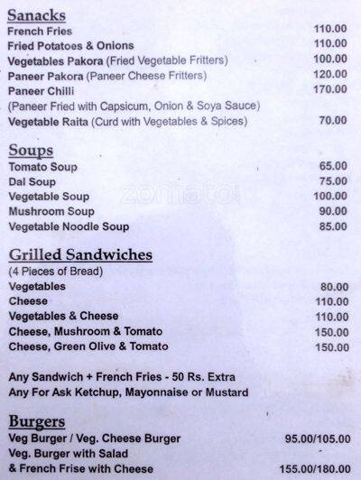 The Food Temple menu