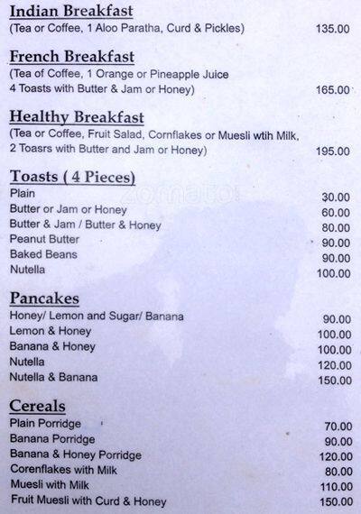 The Food Temple menu