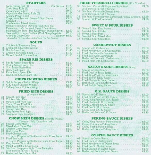 Wing Sing Menu, Menu de Wing Sing, Droylsden, Manchester Zomato UK