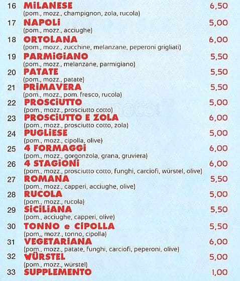 Menu di Istanbul Firat Kebap 