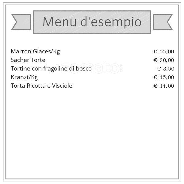 Menu di Pasticceria Riccomi 