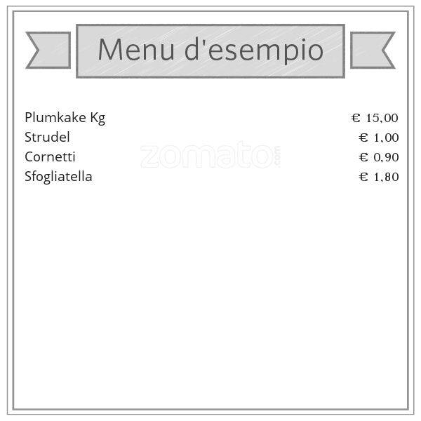 Menu di Pasticceria Riccomi 