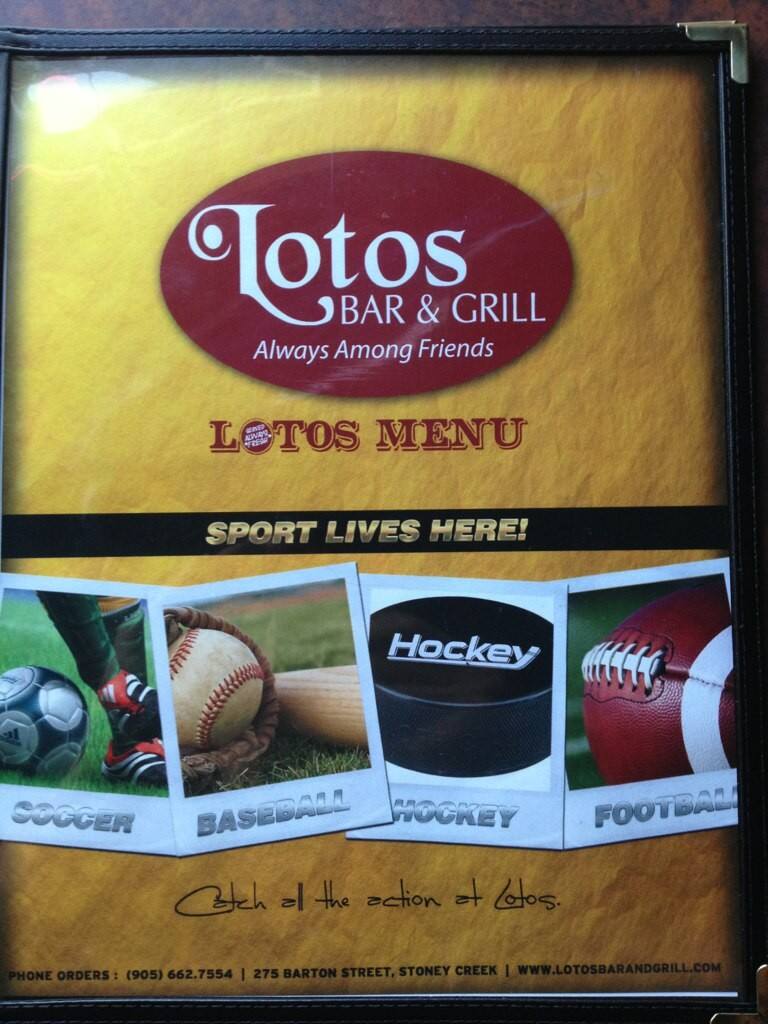 Lotos Bar Grill Menu For Hamilton Lotos Bar Grill Hamilton Menu