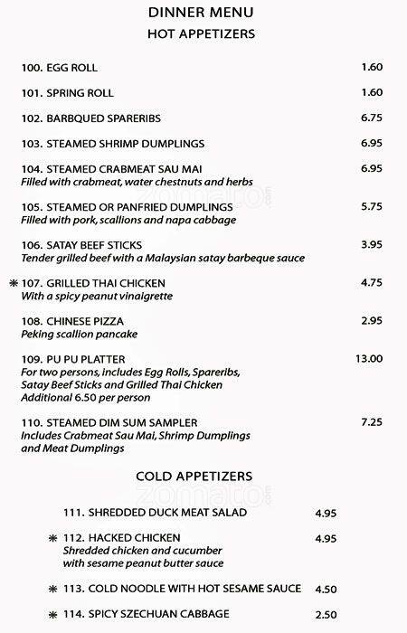 Mandarin Garden Menu Menu For Mandarin Garden Willow Grove