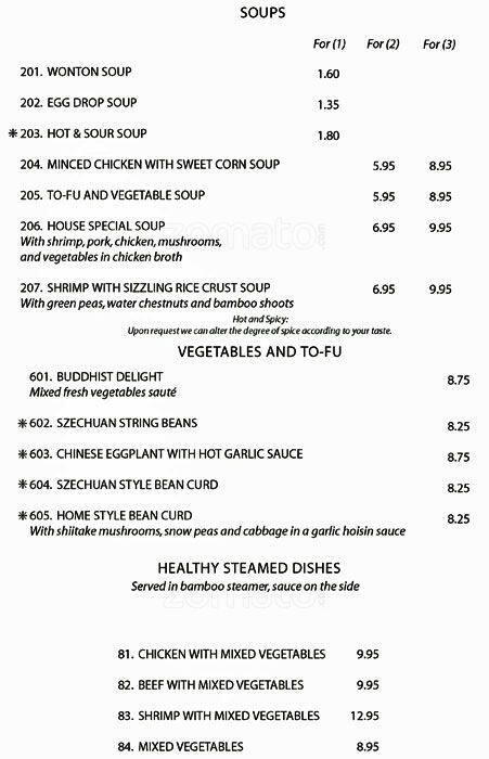 Mandarin Garden Menu Menu For Mandarin Garden Willow Grove