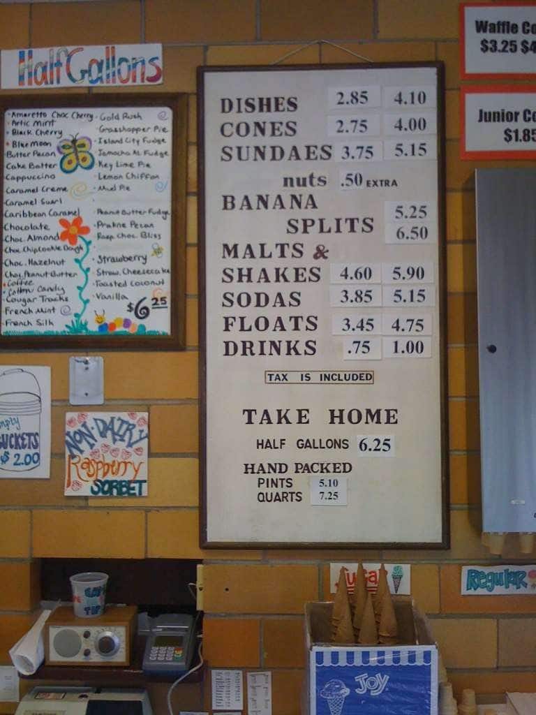 Menu at Plainwell Ice Cream Co restaurant, Plainwell