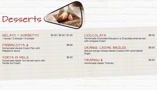 Spizza メニュー