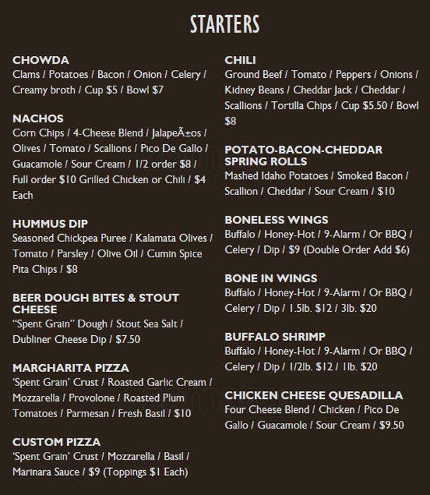 Boston Beer Works Menu, Menu untuk Boston Beer Works, Fenway/Kenmore, Boston Urbanspoon/Zomato