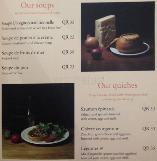 Paul Menu, Menu for Paul, Al Waab, Doha Zomato Qatar