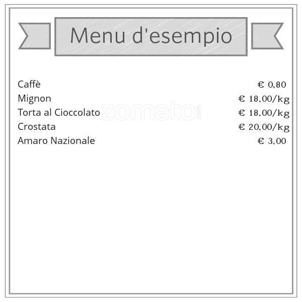 Menu di Bar Pasticceria Guadagnino 