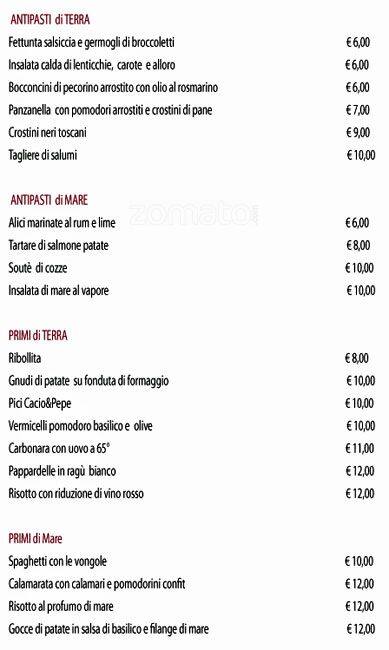 Il Ramerino Speisekarte