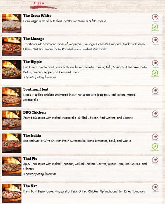 Your Pie Menu, Menu for Your Pie, Roswell, Atlanta Urbanspoon/Zomato