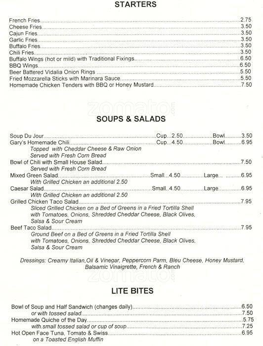 Menu at Mace's Crossing pub & bar, Philadelphia