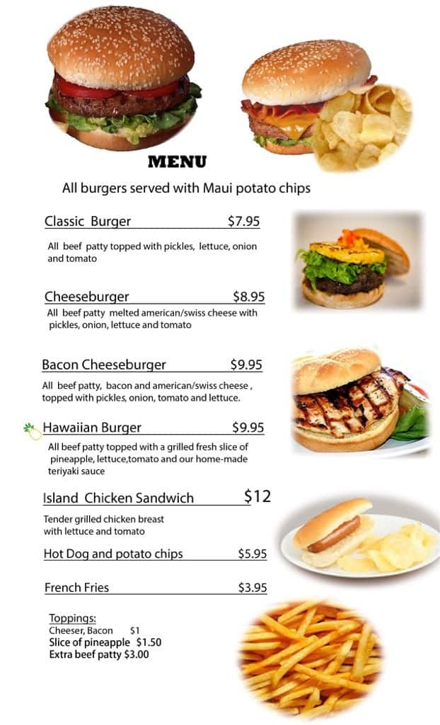 Cuckoo Coconuts Menu, Menu for Cuckoo Coconuts, Waikiki, Rest of Hawaii