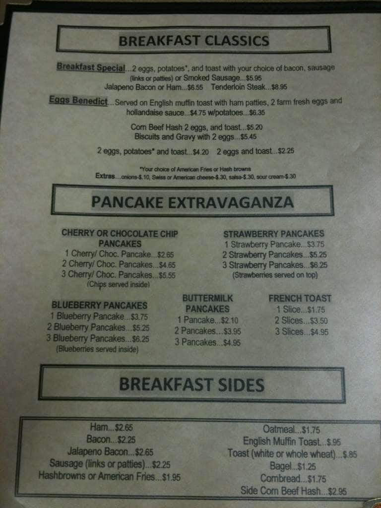 Queen Bee menu