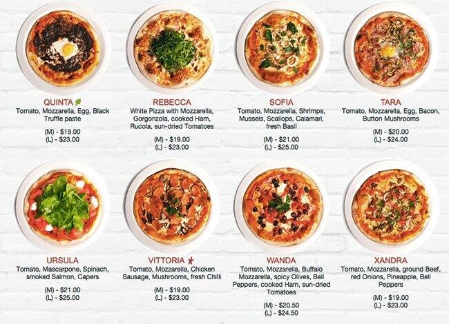 Menu for Spizza, Newton, Singapore