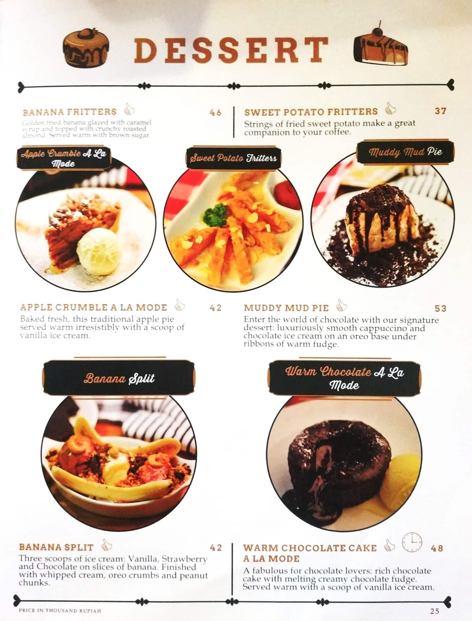 Menu at Coffee Club, North Jakarta, Jl. Asia Afrika No.19