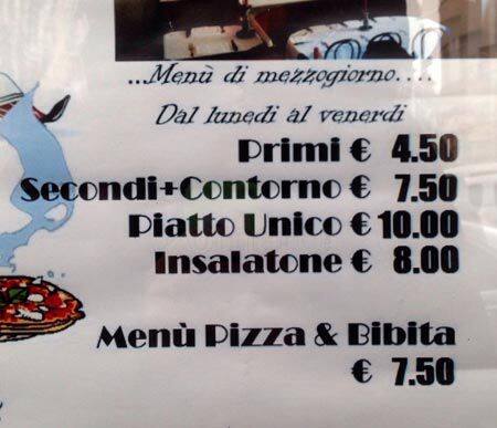Menu di Ristorante La Cuccuma 