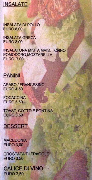 Menu di Fly 