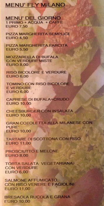 Menu di Fly 
