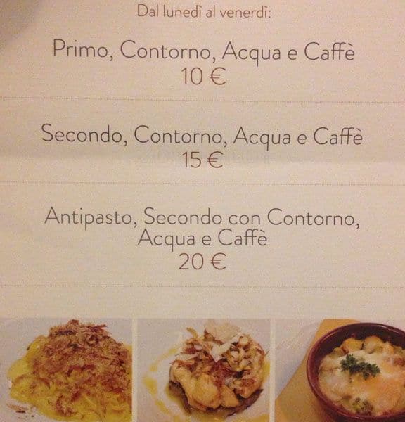Menu di Celestina 