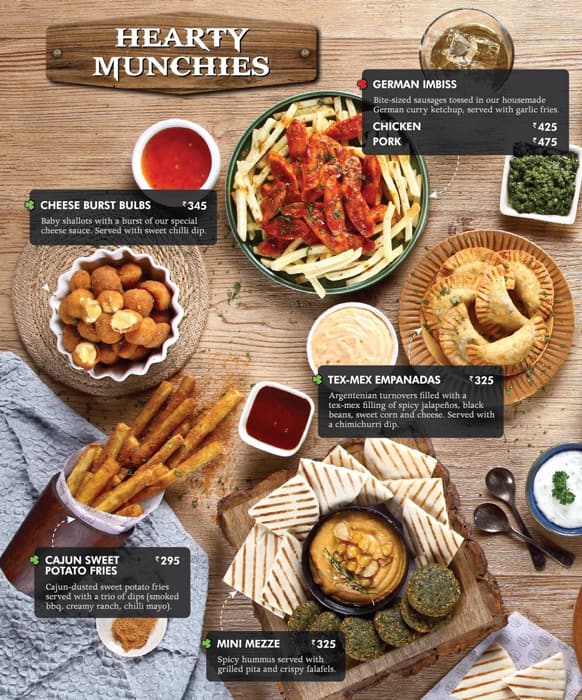 The Irish House Menu Menu For The Irish House Whitefield