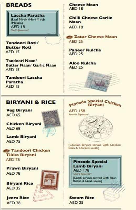 Menu of Pincode By Kunal Kapur, Dubai Hills, Dubai
