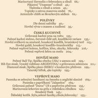 U Ruzoveho Sadu Menu Menu For U Ruzoveho Sadu Vinohrady Praha 2