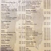 U Ruzoveho Sadu Menu Menu For U Ruzoveho Sadu Vinohrady Praha 2
