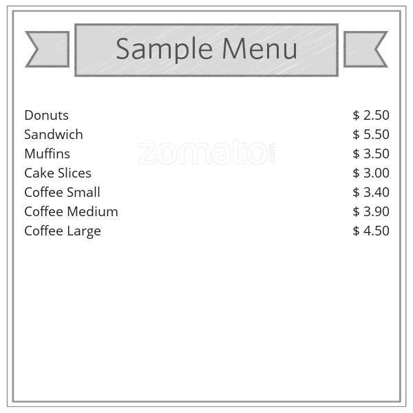 Menu at Red Engine fast food, Melbourne