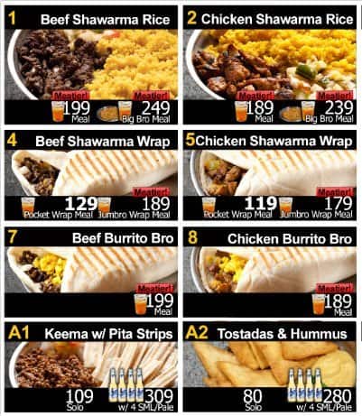 Shawarma Bros Menu Menu For Shawarma Bros Maybunga Pasig City
