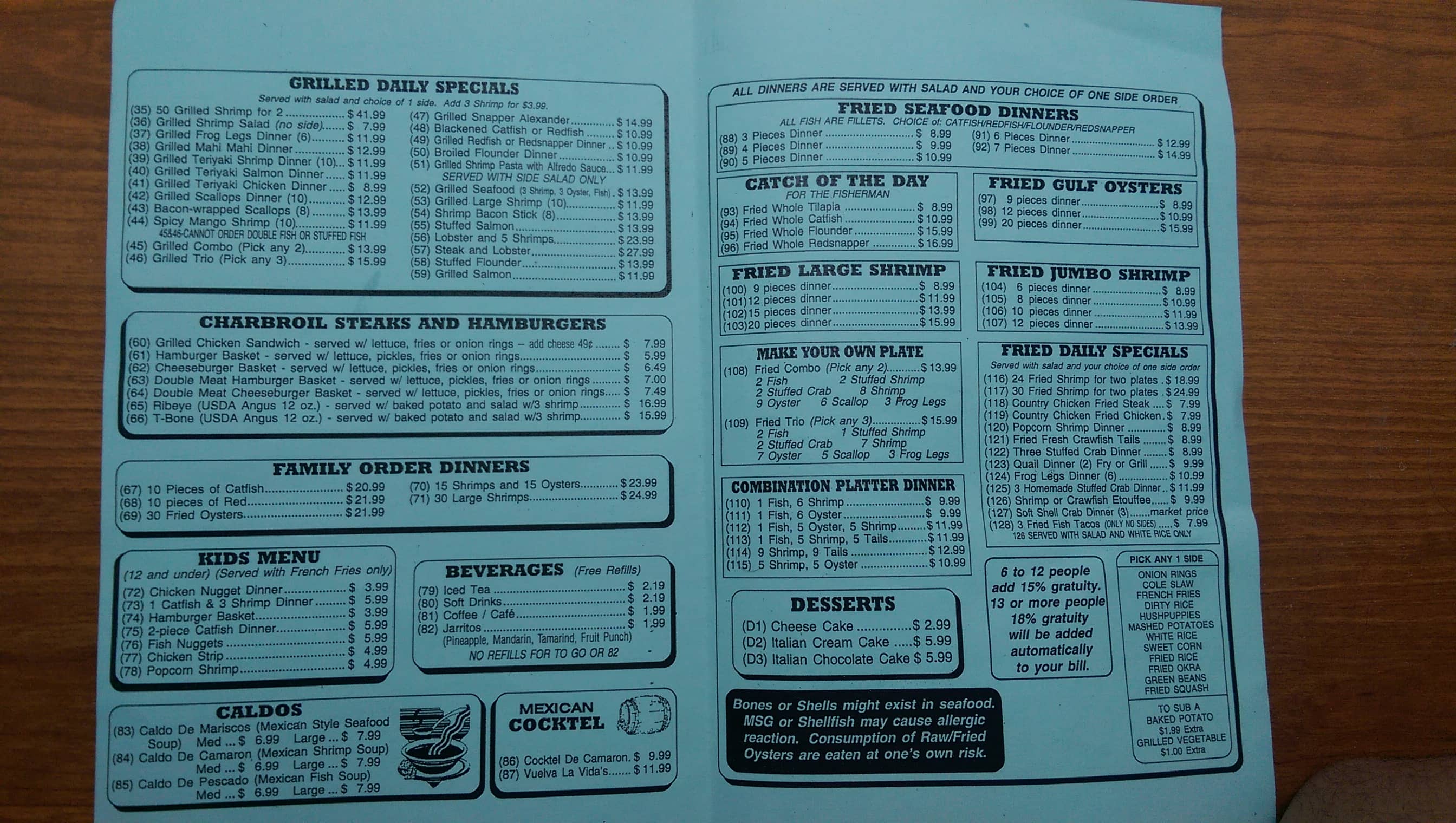 Seafood Restaurants In Pasadena Tx Best Menu At Baytown Seafood Restaurant Pasadena Spencer Hwy