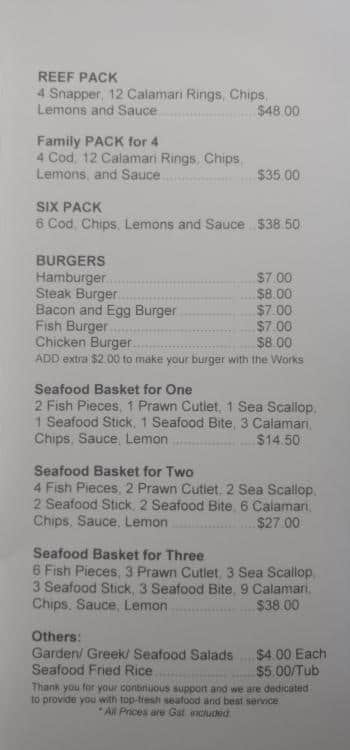 sea world seafood restaurant 正氣里 menu