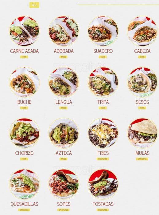 Tacos El Gordo de Tijuana Menu Urbanspoon/Zomato