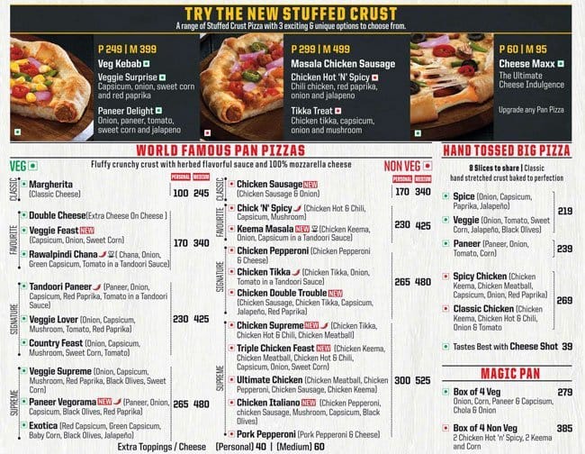 Pizza Hut Menu, Menu for Pizza Hut, Dombivali East, Mumbai Zomato