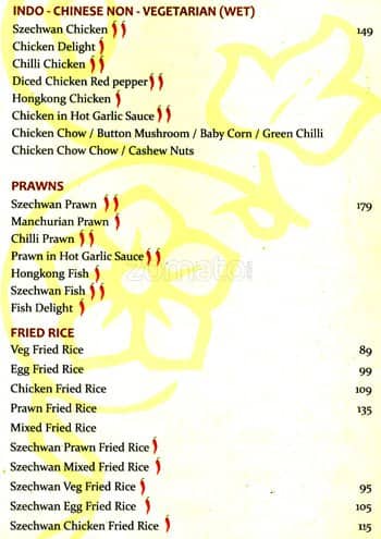 Zyka menu