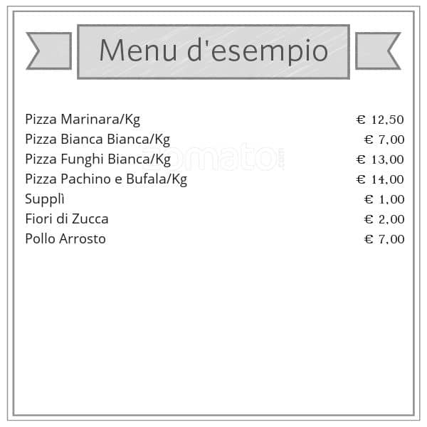 Menu de Non Solo Pizza