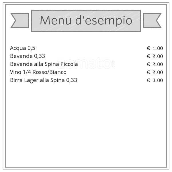 Menu de Non Solo Pizza