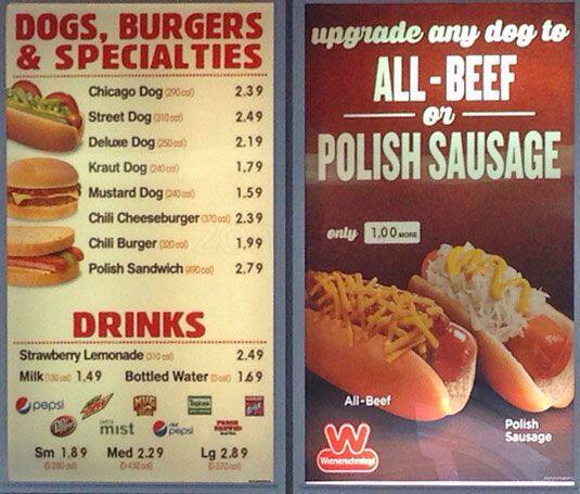 Menu At Wienerschnitzel Fast Food Alameda