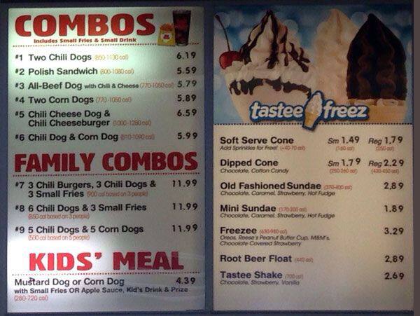 Menu At Wienerschnitzel Fast Food Alameda