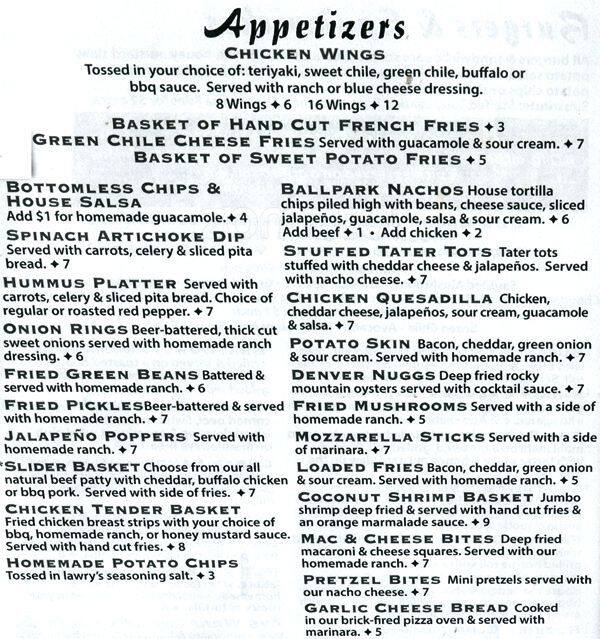 Copper Rail Bar & Grill Menu Urbanspoon/Zomato