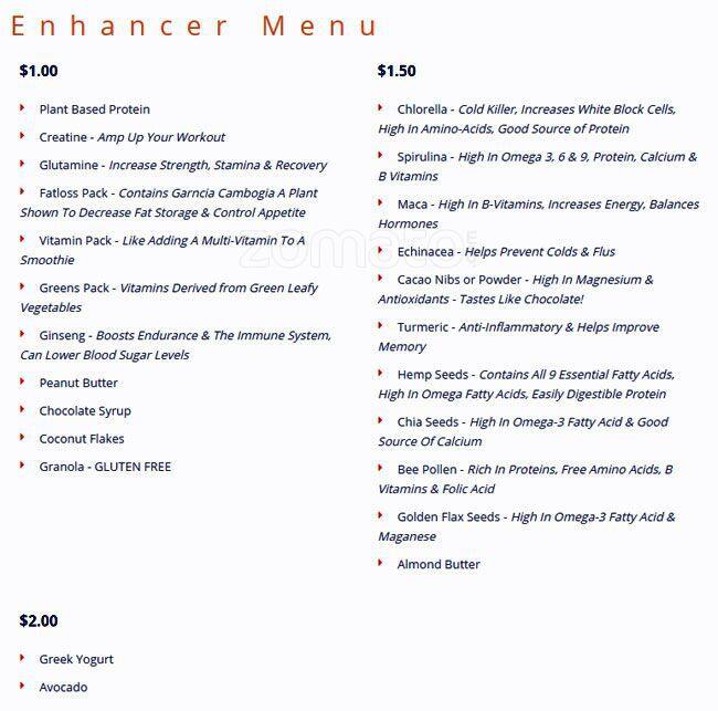 Squeeze Cafe & Juice Bar Menu Urbanspoon/Zomato