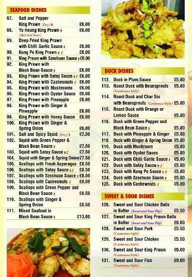 Peach Garden Imperial Empire Menu