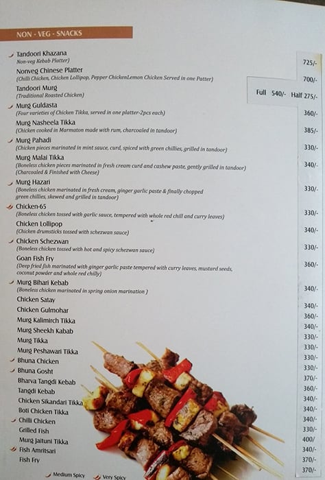 Hotel South Avenue menu